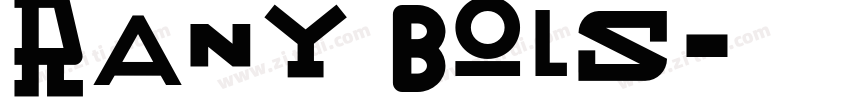 Rany bols字体转换